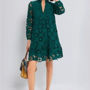 Tuckernuck Green Lace Palmerston Dress Sz Large NWT